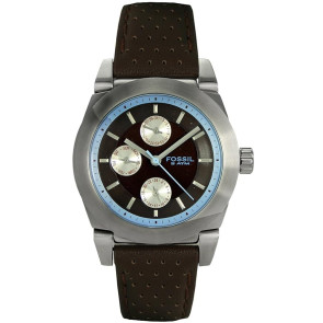 Pulseira de relógio Fossil BQ9356 Couro Marrom 20mm